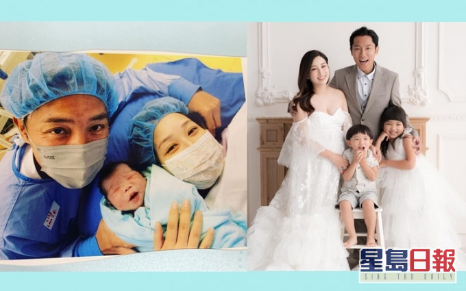 小蛋黄出世,张頴康一家5口要更幸福!