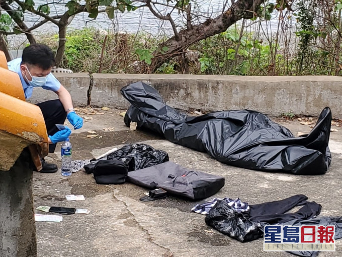 相思灣發現男性浮屍,相信是日前在北潭涌行山失蹤的林永忠。林思明攝