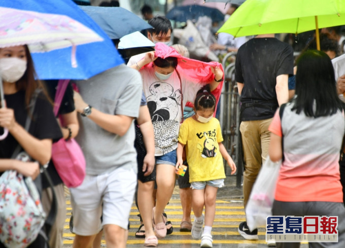 天文台预料本港地区今日大致多云,局部地区有骤雨及雷暴。资料图片