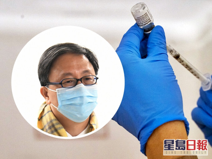 港大感染及傳染病中心總監何栢良(小圖,資料圖片)認為,有大量數據支持BioNTech(復必泰)疫苗安全有效。AP圖片