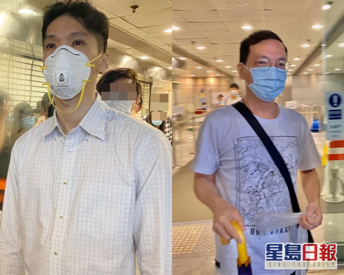 被告谭炜林(左);事主莫志富(右)。张旭珊摄