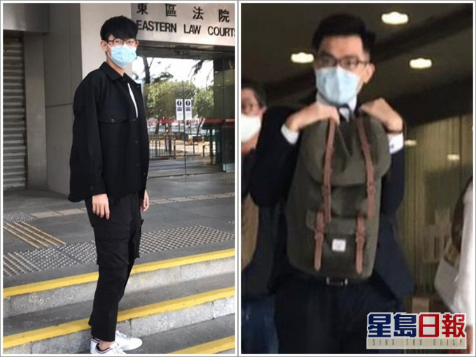 被告馬斯諾(左)及郭映聰(右)。徐世文攝