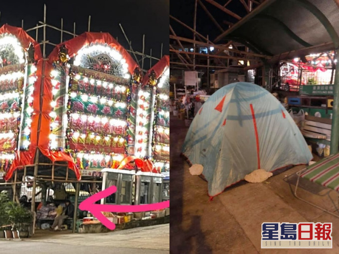 伯伯寒流下睡在街头。西贡人日报