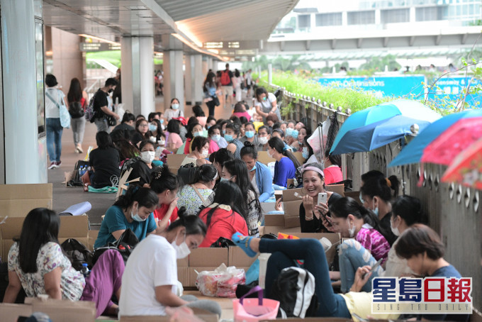 外傭姐姐來港隔離兩周後就辭職。資料圖片