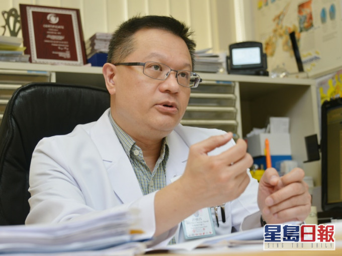 許樹昌等多名專家研究發現大部分患者無發燒。資料圖片