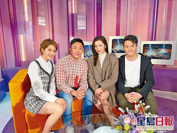 （左起）蘇皓兒、劉浩龍及楊柳青大談拍新片的感受。