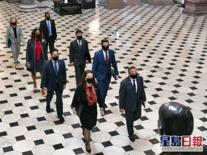 美國參議院通過彈劾前總統特朗普聆訊符合憲法。AP圖片