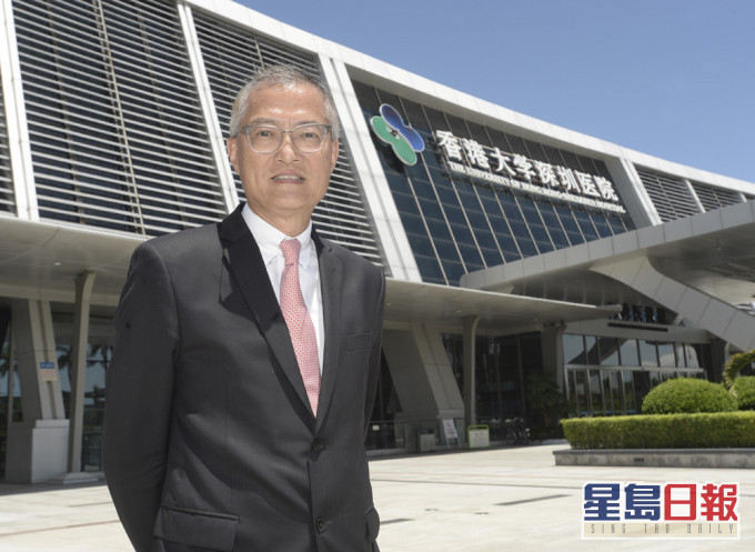 盧寵茂表示,港大深圳醫院可處理居粵醫管局病人診症服務。 資料圖片