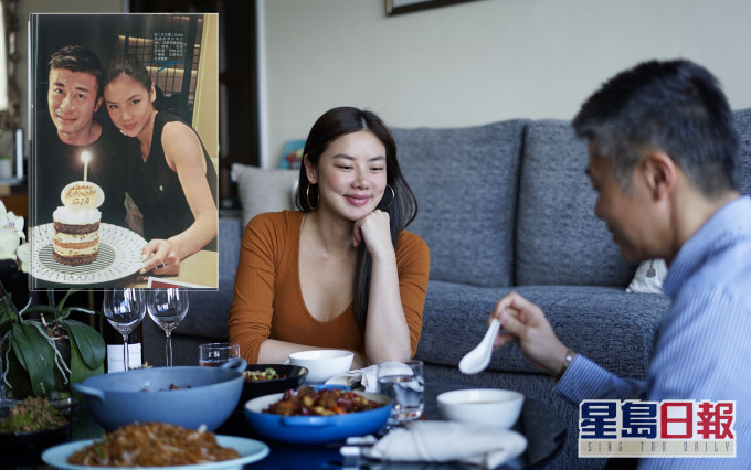 Gaile今年選擇留守家中跟老公Ian慶祝拍拖紀念日。