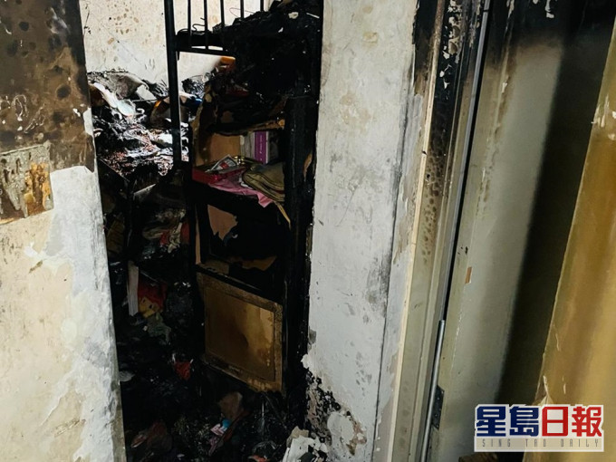 單位明顯被熏黑。
