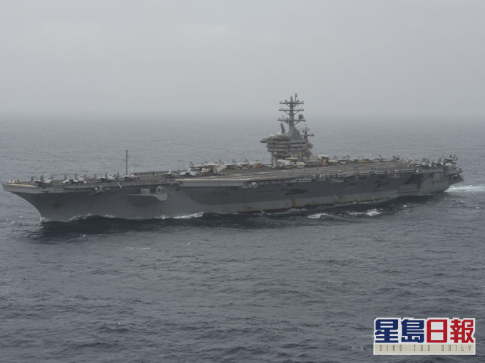 「尼米茲號」戰鬥群駛入波斯灣將參與演練。AP