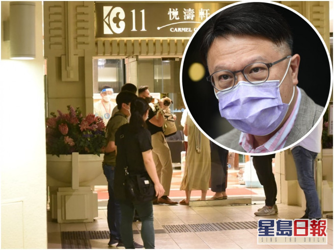 許樹昌(小圖,資料圖片)認為未來14天是觀察會否出現社區爆發的關鍵。