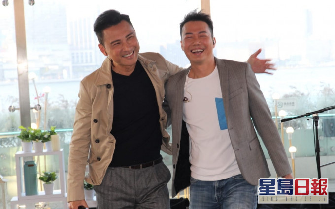 林文龍與謝天華久違合作,二人都笑得好開心。
