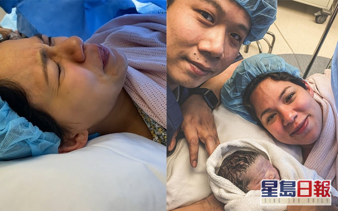 韋羅莎誕下女兒張宇澄,昨晚她在社交網分享生仔片段,張繼聰留言睇到喊。