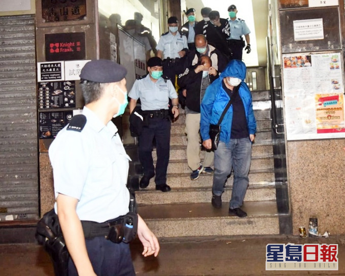部分被捕人士。