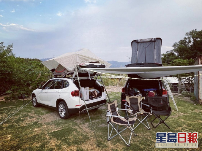 近期汽車露營大行其道,不少港人都會駕車到農莊度假。 網上圖片