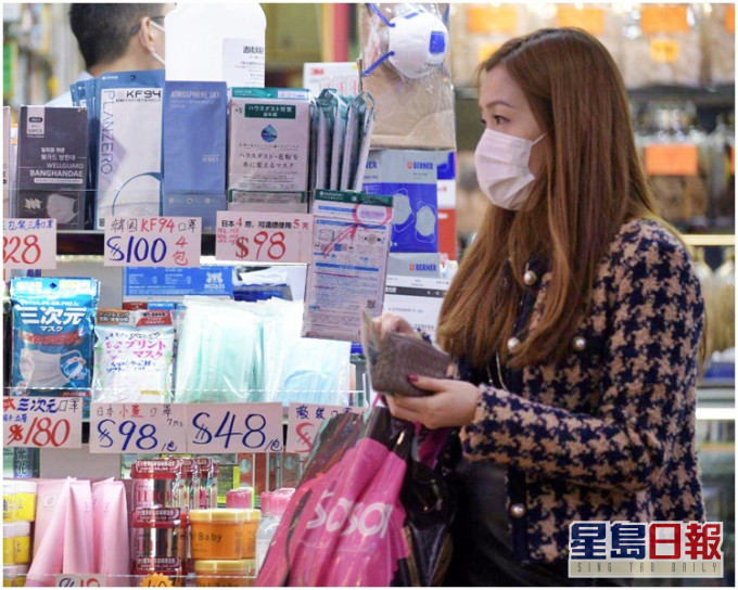 市面的口罩供應量仍未能滿足市民需求。資料圖片