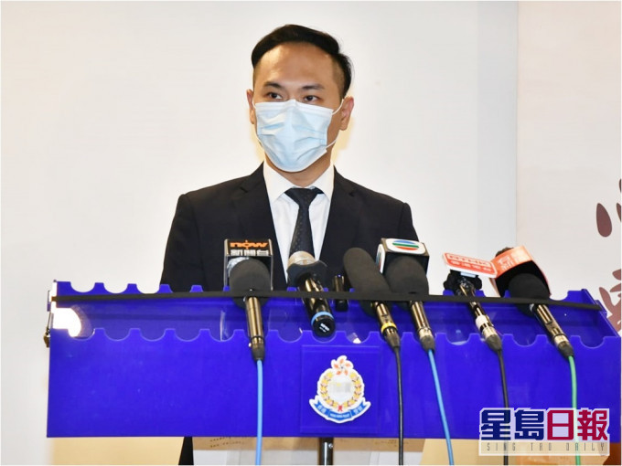 東區刑事部總督察盧彥霖稱,不同政黨的橫額及海報遭破壞。徐裕民攝