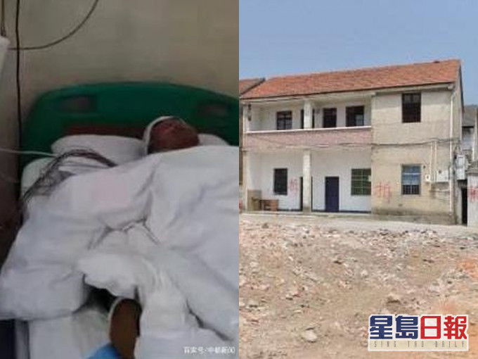 湖南常德村民疑因拆迁问题遭虐待。(网图)