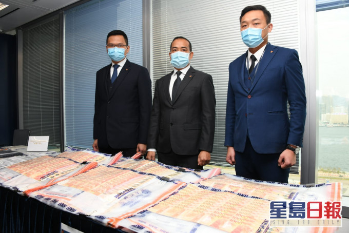 警方交代破案經過。楊偉亨攝