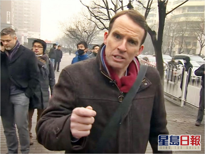 BBC驻华记者沙磊已转往台湾。网图