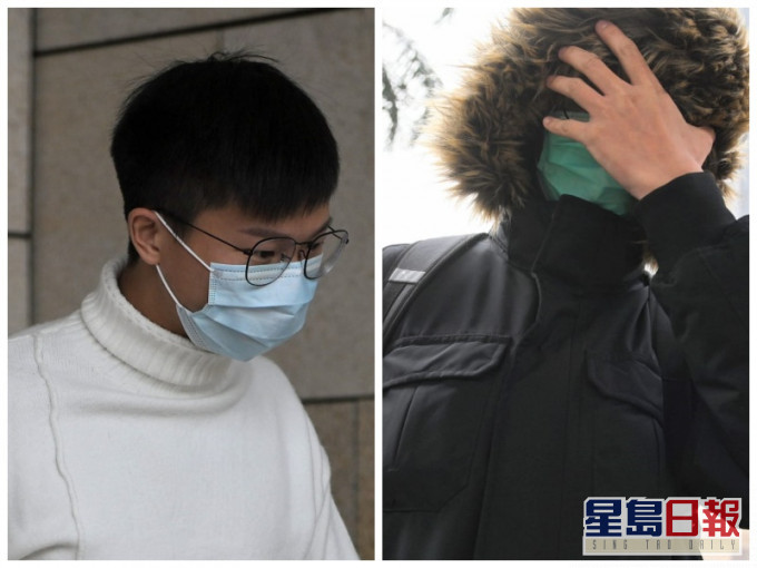 被告林翰祺(左)及被告楊敬倫。