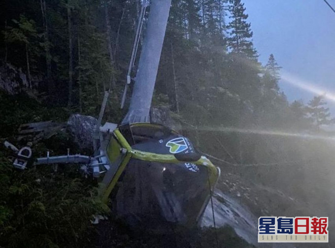 加拿大發生一年內第二宗吊車電纜懷疑被人破壞的事件。網圖