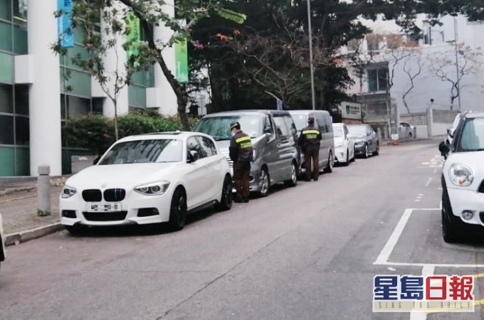 警方打擊違例泊車行動。 警方提供