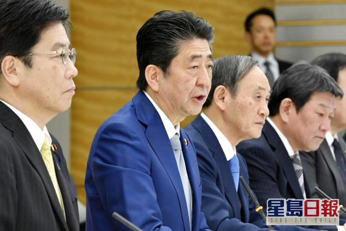 安倍晉三的支持度大跌。AP圖片