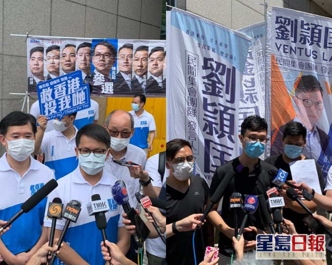 陈克勤(左);刘頴匡(右)报名参选新界东。