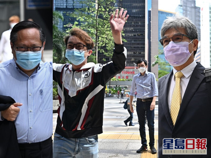 由左至右:何俊仁、陳皓桓、吳文遠及單仲偕