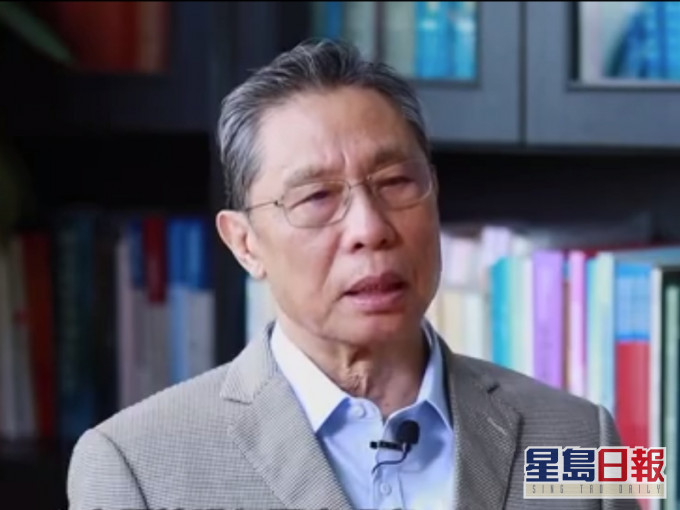 國家衛健委高級別專家組組長鍾南山在訪問中談及無症狀和復陽患者。(網圖)