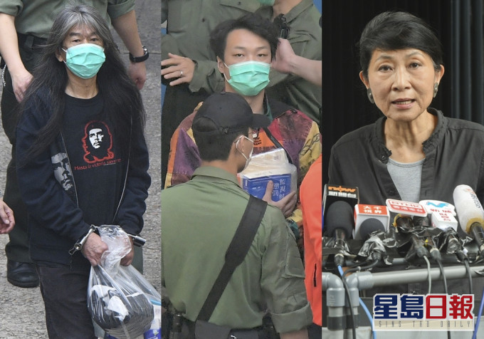 左起:梁國雄、岑子杰、毛孟靜。 資料圖片