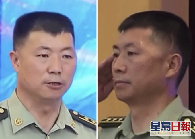 去年在中印邊境衝突中受傷的解放軍團長祈發寶傷癒後首度露面,左額傷痕清晰可見。網圖