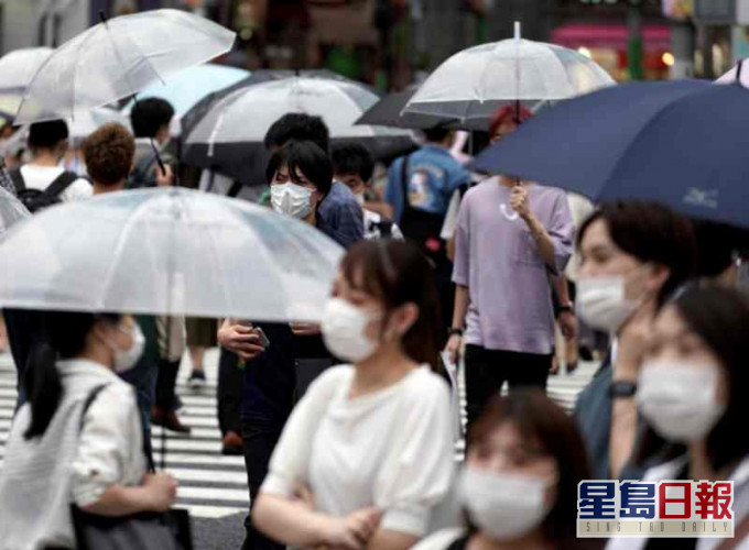 日本疫情反弹过去一日新增386宗确诊。AP
