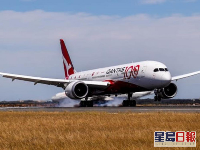 澳航表示,會安排一架「波音787」夢幻客機進行這次旅程。網圖