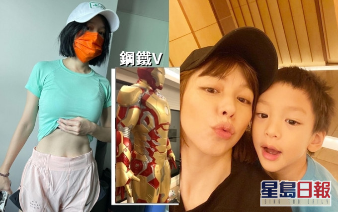 徐若瑄變身「鋼鐵V」,真係好勤力做運動。