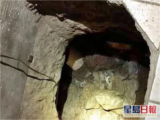 墨西哥情夫為偷情,竟挖出一條秘密隧道直達人妻家中。網圖