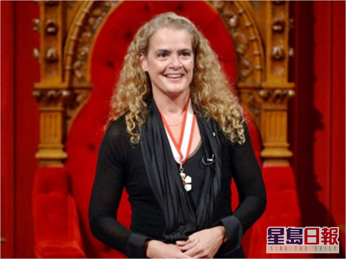 加拿大女总督朱莉‧帕耶特(Julie Payette)涉办公室滋扰及欺凌丑闻,昨日辞职。网图