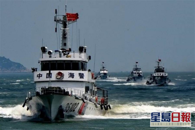 內地修訂《武警法》讓海警局與海軍合作,提升海洋軍力。(新華社圖片)