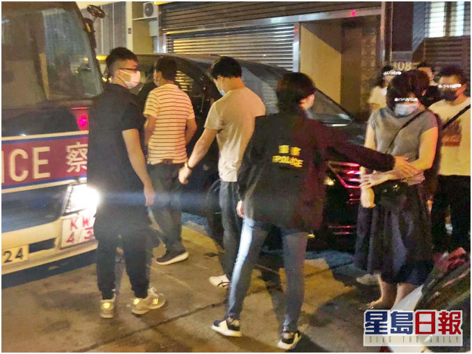 土瓜灣被捕男女。