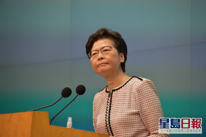 林鄭月娥指任何人反對國安法或是從不把一國放在眼内。