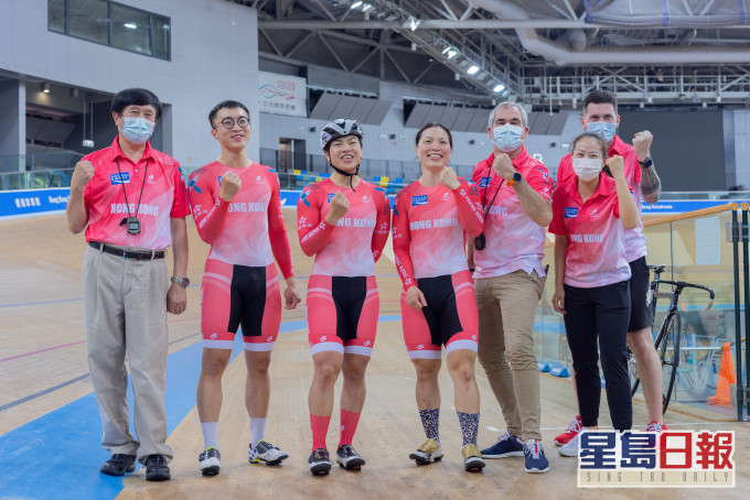 單車隊為賽事宣傳。 香港單車總會圖片