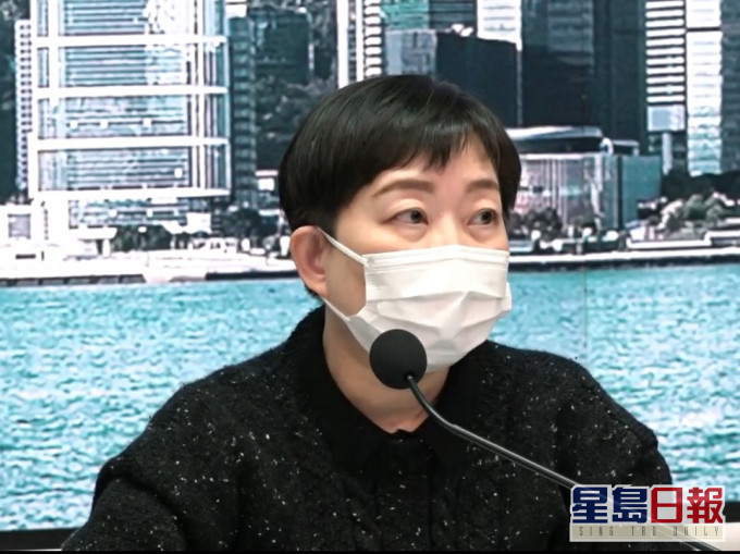張竹君指昨日及今日油麻地佐敦小區新增8座疫廈需要強檢。港台電視截圖