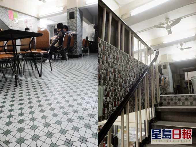 凍肉店把冰室過去著名的馬賽克磚裝飾以及經典的木樓梯全部清拆。資料圖片