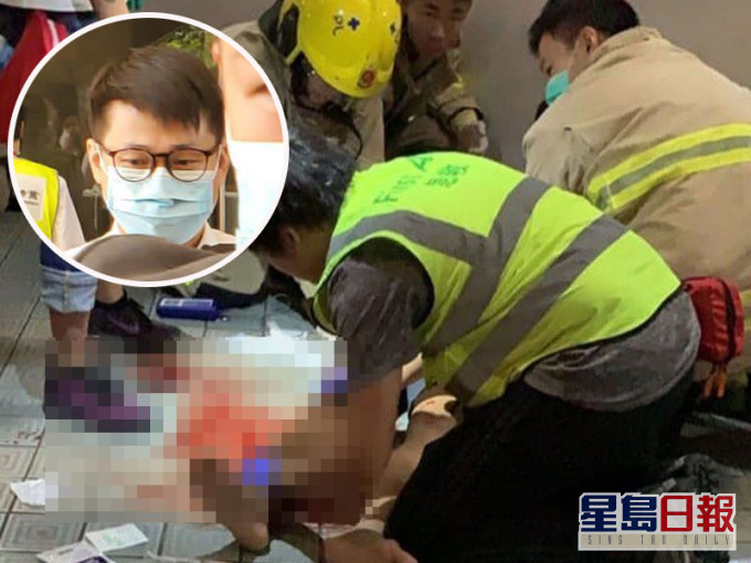 救護車司機陳智楓(小圖)出庭仍供。資料圖片