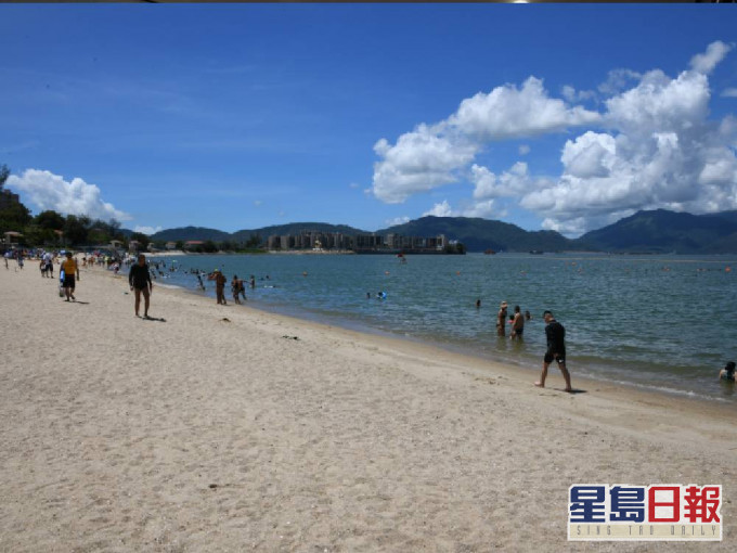 新咖啡灣泳灘的水質被評為良好(一級)。資料圖片