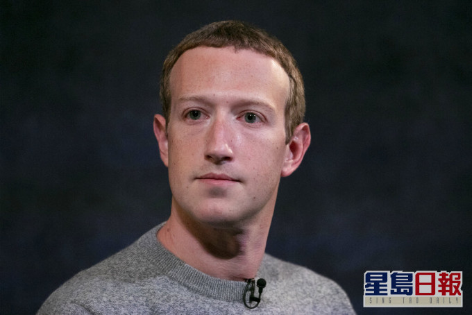 facebook行政總裁朱克伯格。AP