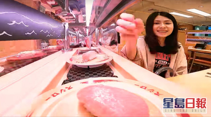 台灣連鎖店壽司郎的輸送帶上出現老鼠奔跑。壽司郎facebook截圖