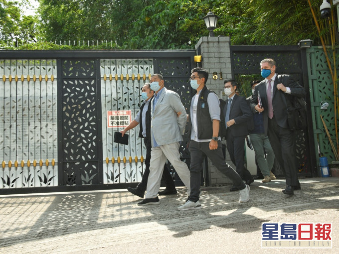 警方于周一(10日)拘捕壹传媒集团创办人黎智英及多个高层。资料图片
